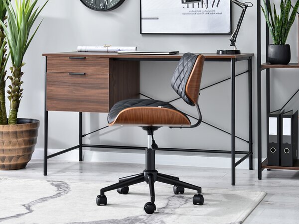 Židle Brunko (ořech černý + chromová). Akce -10%