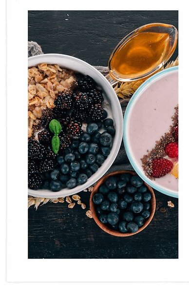 Plakát s paspartou chutné variace müsli