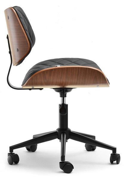 Židle Brunko (ořech černý + chromová). Akce -10%