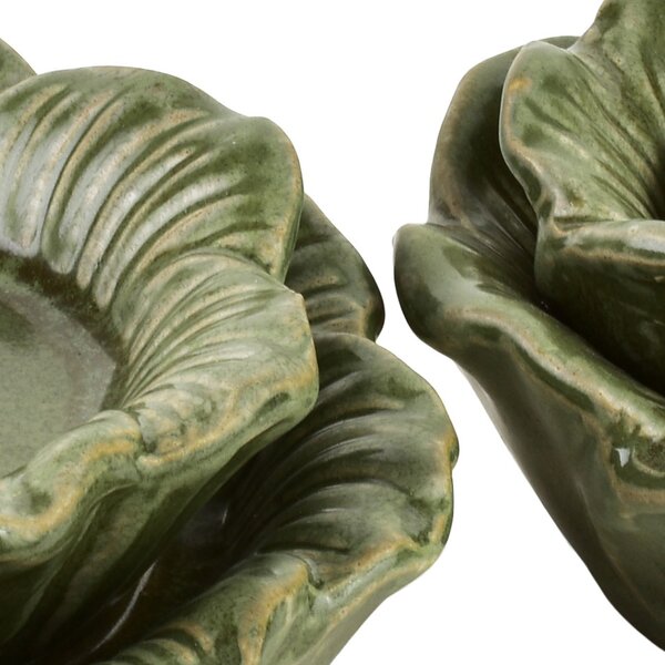 Mondex Keramický svícen Yarine 6 cm zelený