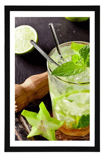 Plakát s paspartou lahodné Mojito