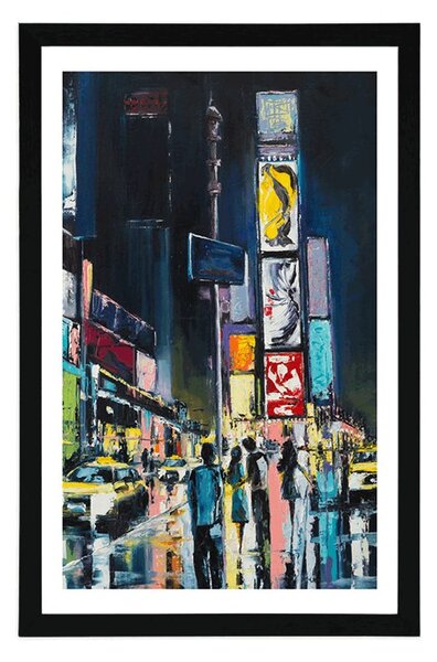 Plakát s paspartou barevný New York