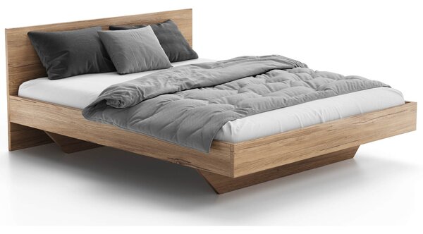 Levitační postel 140x200 z nábytkové desky, dub craft DM2