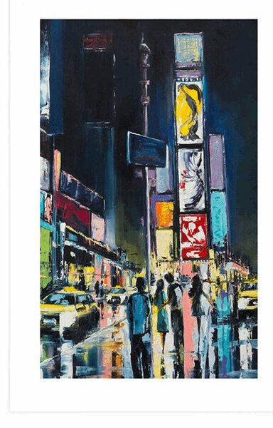 Plakát s paspartou barevný New York