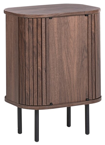 Noční stolek BRADLEY Tmavě hnědá