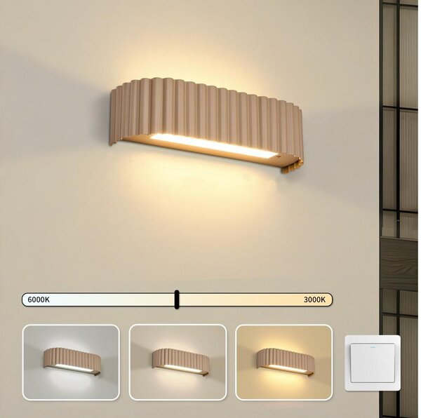 Brilagi -LED Nást. svít. FALCON MODERN LED/10W/230V 30 cm 3000/4500/6000K béžová