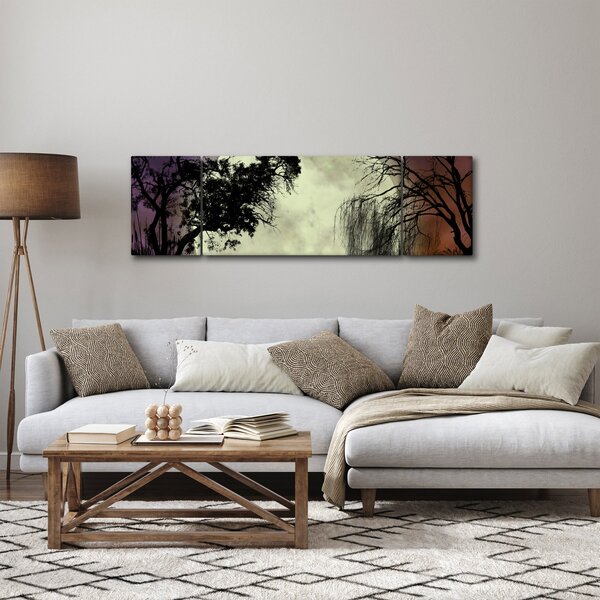 Obraz - Úplněk nad hladinou (170x50 cm)