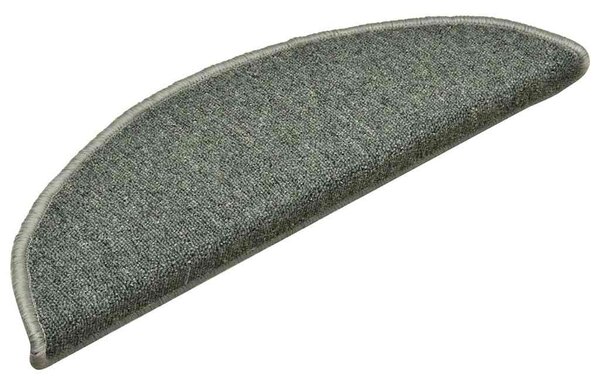 Schodové rohože 15 ks 56 x 17 x 3 cm tmavě zelené půlkulaté 322360