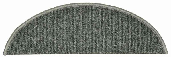 Schodové rohože 15 ks 56 x 17 x 3 cm tmavě zelené půlkulaté 322360