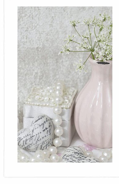 Plakát s paspartou luxusní Shabby Chic zátiší