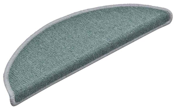Schodové rohože 15 ks 56 x 17 x 3 cm mořsky modré půlkulaté 322362