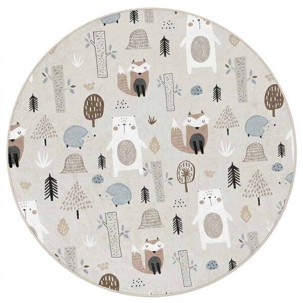 Pratelný dětský koberec ø150 cm Forest Friends – Mila Home