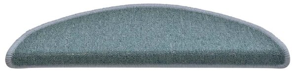 Schodové rohože 15 ks 56 x 17 x 3 cm mořsky modré půlkulaté 322362