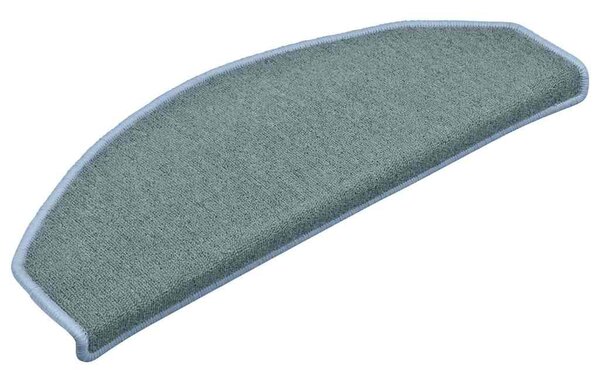 Schodové rohože 15 ks 65 x 24 x 4 cm mořská modrá půlkulaté velké 322363