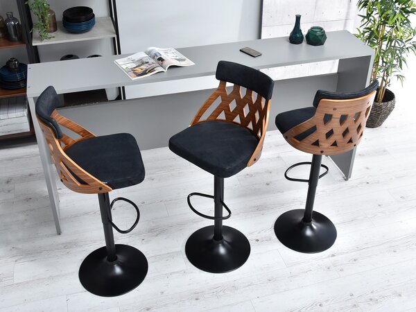 Židle Henriette (ořech tmavý + černá). Akce -10%