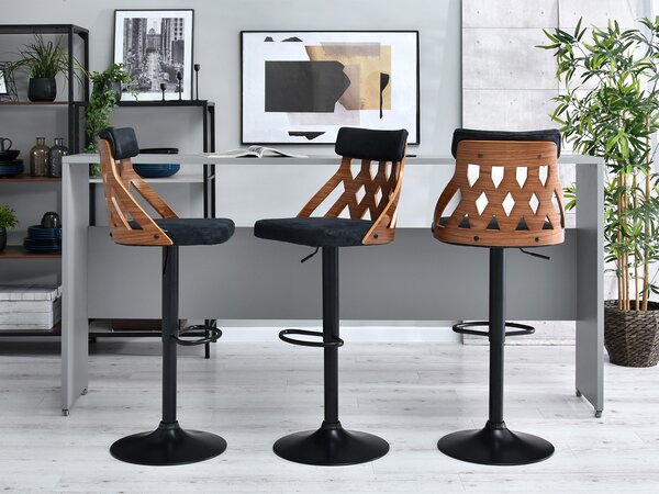 Židle Henriette (ořech tmavý + černá). Akce -10%
