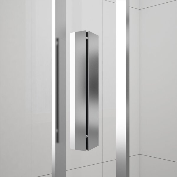 Polysan Polysan, EASY polokruhová sprchová zástěna 900x900mm, čiré sklo, EL4615