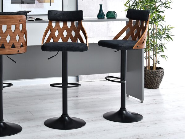 Židle Henriette (ořech tmavý + černá). Akce -10%