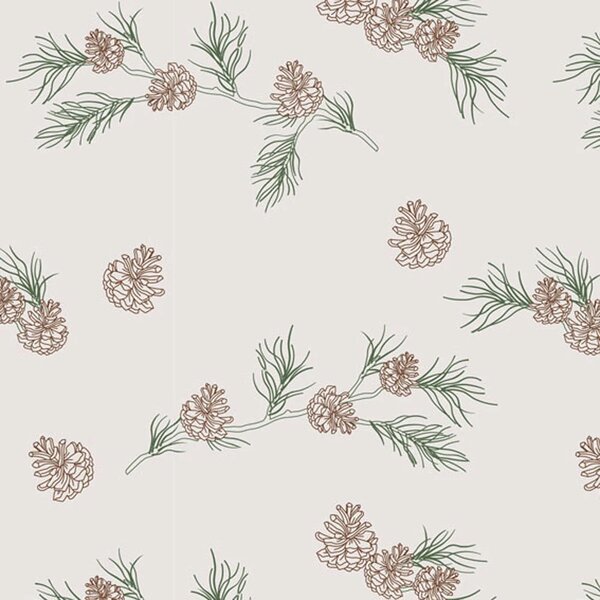 Det Gamle Apotek Balicí papír Small Pinecones - 5 m DGA124