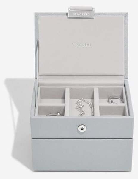 Stackers, Mikro krabička na šperky Micro Jewellery Box Pebble Grey | šedá 76153