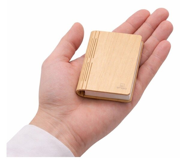 Přenosná světelná dekorace na USB v přírodní barvě BookLight – Gingko