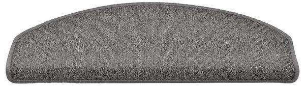 Schodové rohože 15 ks 65 x 24 x 4 cm tmavě šedé, půlkulaté, velké 322369