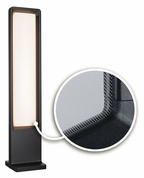 PAULMANN LED stojací svítidlo Reana IP44 832mm 3000K 2x4W 230V antracit kov