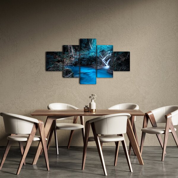 Obraz - Magická noc v tropickém lese (125x70 cm)