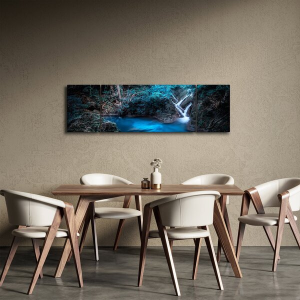 Obraz - Magická noc v tropickém lese (170x50 cm)