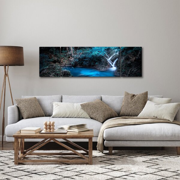 Obraz - Magická noc v tropickém lese (170x50 cm)