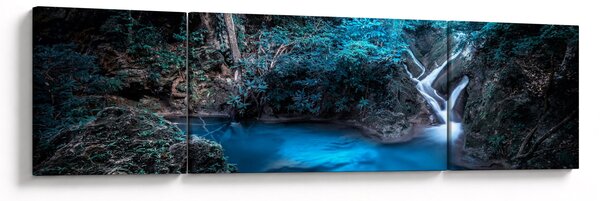 Obraz - Magická noc v tropickém lese (170x50 cm)