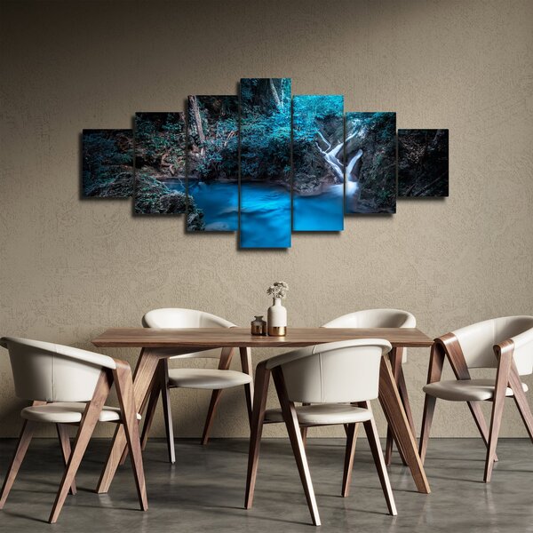 Obraz - Magická noc v tropickém lese (210x100 cm)