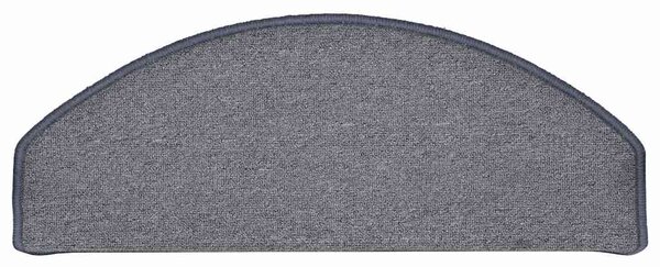 Schodové rohože 15 ks 65 x 24 x 4 cm světle šedo-modré, půlkulaté, velké 322375