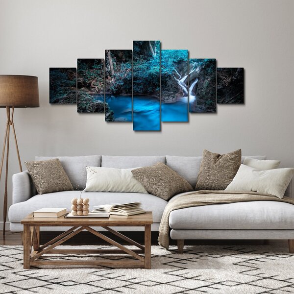 Obraz - Magická noc v tropickém lese (210x100 cm)