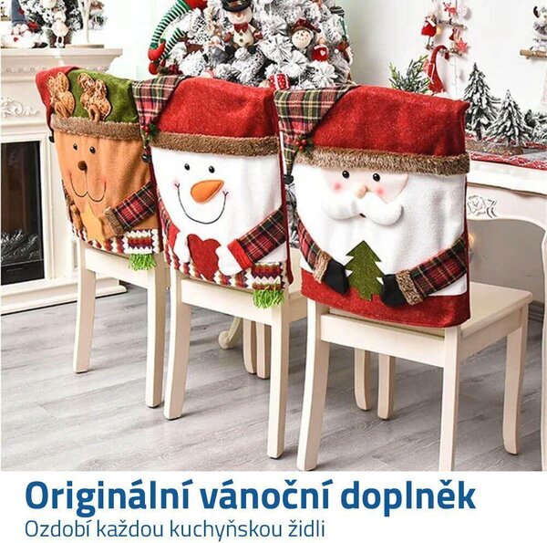 Vánoční potah na židli - Santa Claus