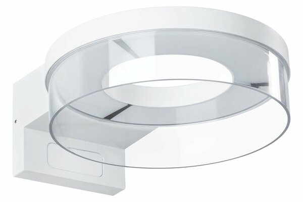 PAULMANN LED venkovní nástěnné svítidlo Capea pohybové čidlo IP44 231mm 3000K 8 / 1x1,2W 230V bílá hliník