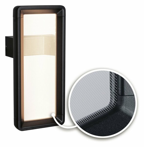 PAULMANN LED venkovní nástěnné svítidlo Reana pohybové čidlo HF senzor IP44 176x107mm 3000K 2x3W 230V antracit kov