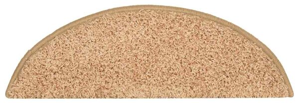 Schodové rohože 15 ks 56 x 17 x 3 cm zlaté půlkulaté 322378