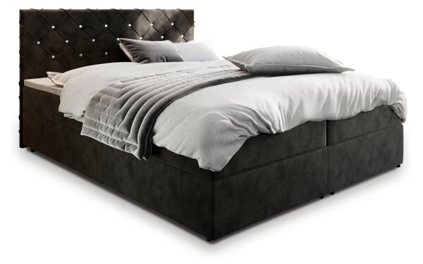 Čalouněná postel boxspring RIVA, 180x200, magic velvet 2219