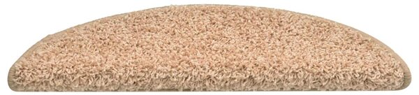 Schodové rohože 15 ks 56 x 17 x 3 cm zlaté půlkulaté 322378