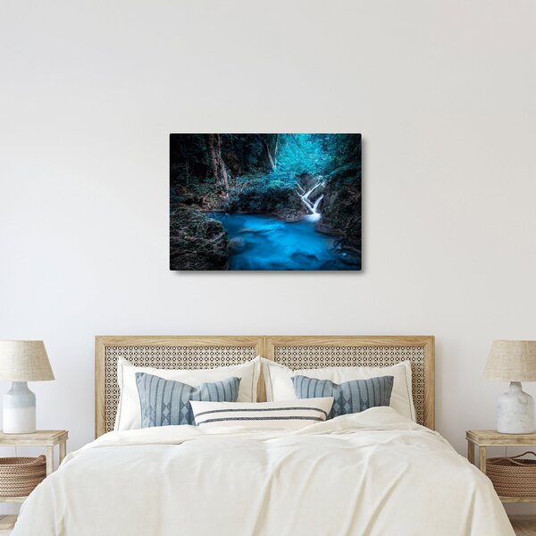 Obraz - Magická noc v tropickém lese (70x50 cm)