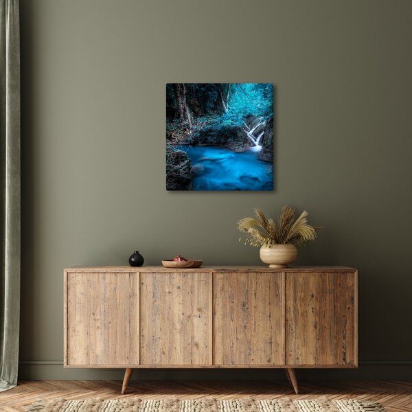 Obraz - Magická noc v tropickém lese (30x30 cm)