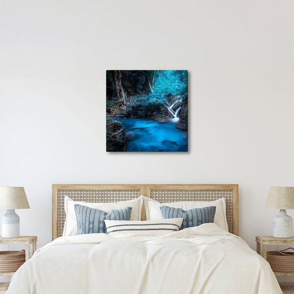 Obraz - Magická noc v tropickém lese (30x30 cm)
