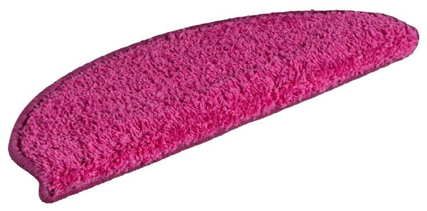 Schodové rohože 15 ks 65 x 21 x 4 cm růžové, půlkulaté, velké 322381