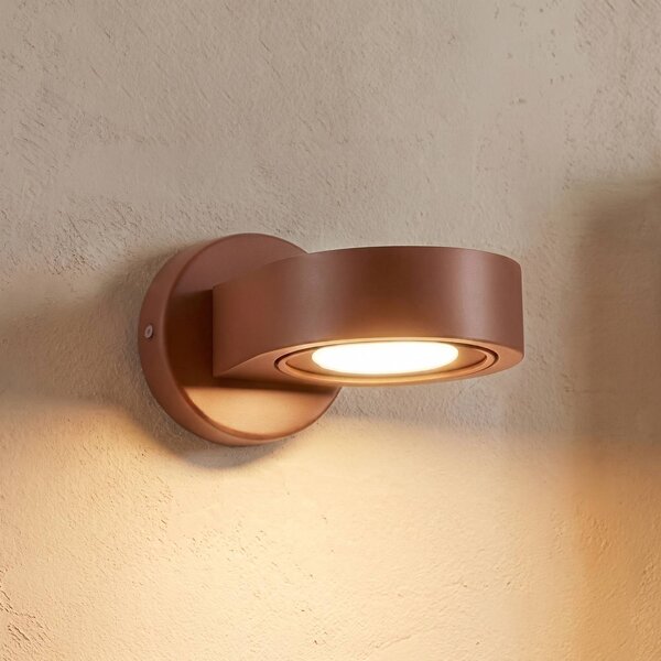 Argon Nástěnné bodové svítidlo Lili, terakota, Ø 14 cm, GX53, Terakota, Chodba, kov, Moderní