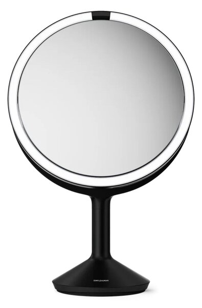 Simplehuman kosmetické zrcátko Sensor TRIO MAX, DUAL LED osvětlení, 1/5/10x, síťové, černé