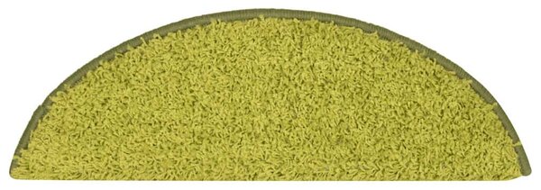 Kobercové nášlapy na schody 15 ks zelené 56 x 17 x 3 cm 322382