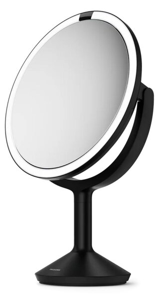 Simplehuman kosmetické zrcátko Sensor TRIO MAX, DUAL LED osvětlení, 1/5/10x, síťové, černé