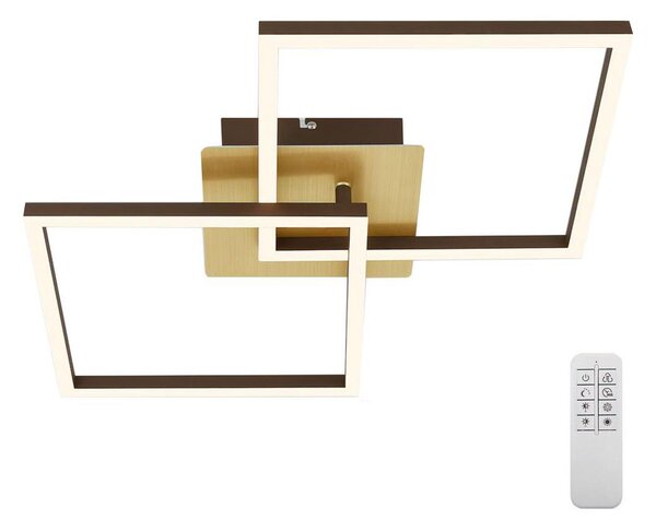 Briloner 3210-017 - LED Stmívatelné stropní svítidlo FRAME 2xLED/11W/230V zlatá
