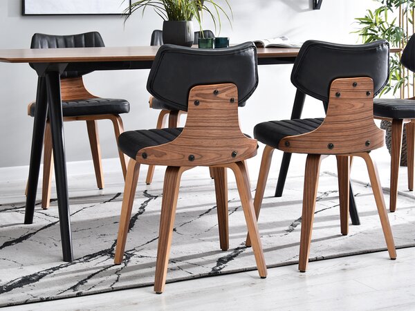 Židle Iris (ořech tmavý + ořech). Akce -10%